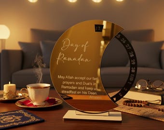 Ramadan Countdown Calendar – Eid Day Tracker, Islamic Decor Mubarak