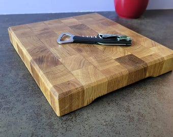 Planche à découper en chêne massif – Bois debout recyclé, pièce unique