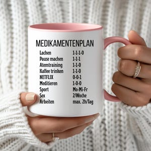 Funny Madical Mug – Medication Plan Cup | Gift for Doctors, Nurses & Healthcare Workers