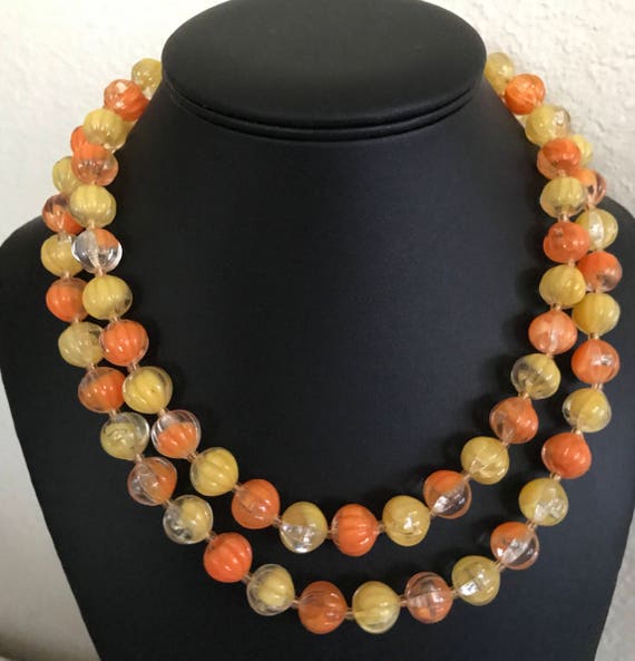 Citrus Neck Candy Two Layers of Lemon Yellow and … - image 1