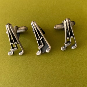 Pewter Tie Clip and Cuff Link Set