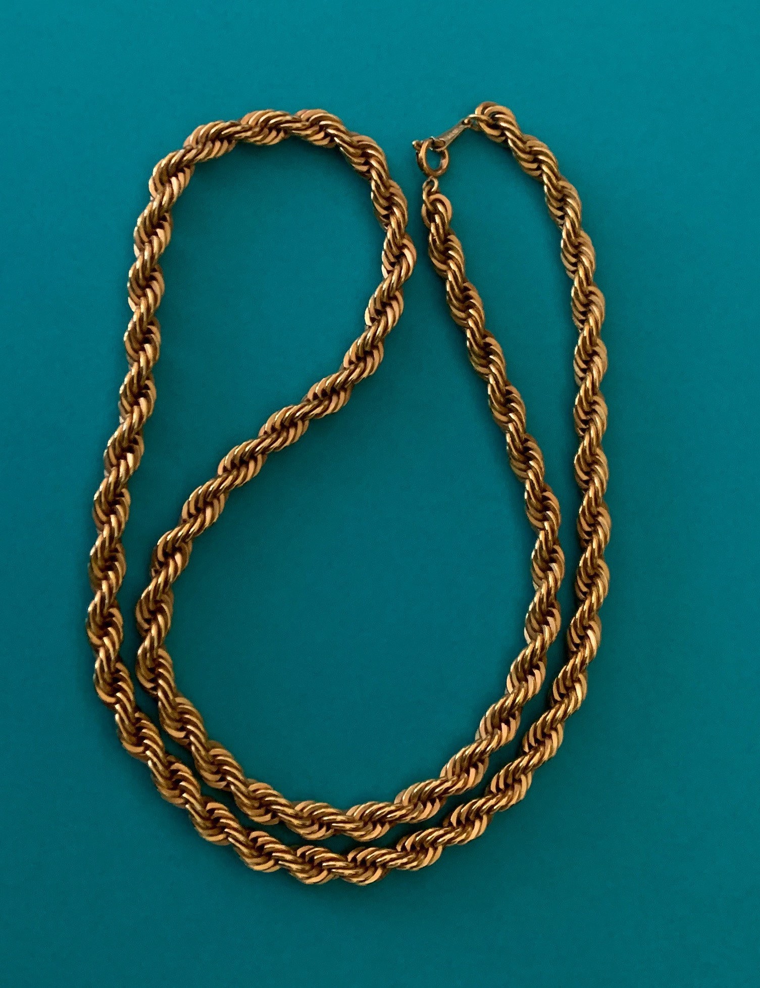 Avon Chunky Bright Gold Plated 24 Inch 6mm Rope Chain - Etsy