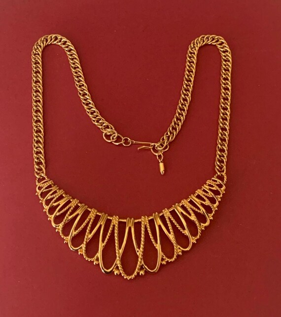 Graduated Loop Like Panel and Chain Choker Neckla… - image 8