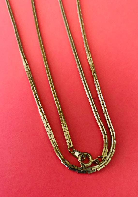 Versatile Vintage Gold Plated Rectangular Link Lo… - image 2