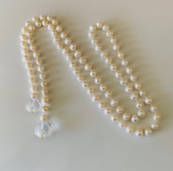 High Quality Genuine White 10mm Pearl Bead Lariat… - image 9
