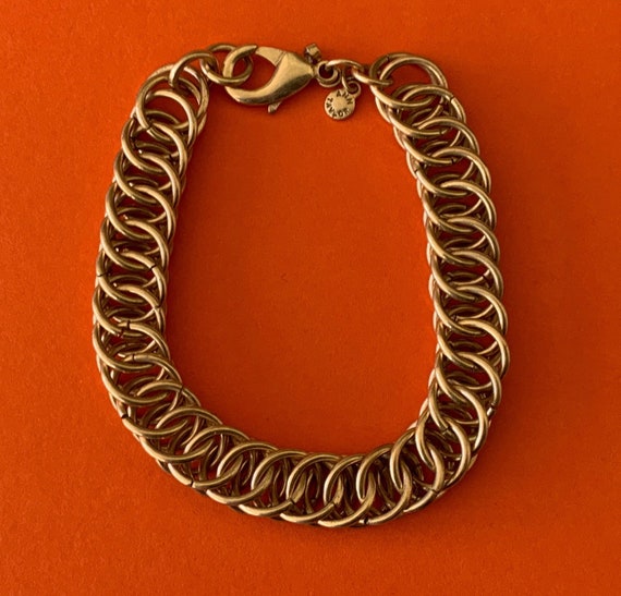 Lovely Signed Ann Taylor Chunky Chain Link Bracel… - image 8