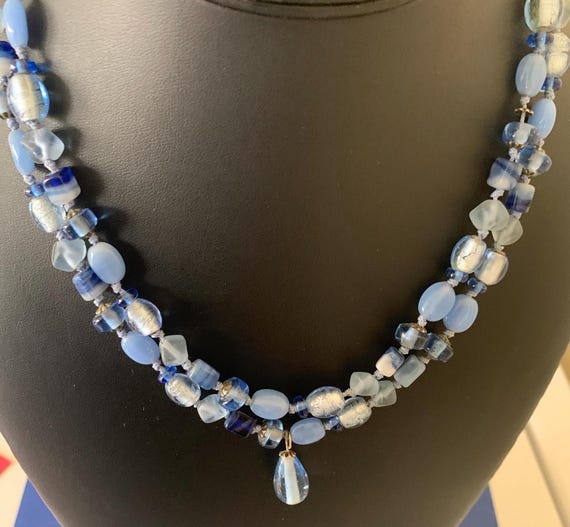 Two Layer Variegated Individually Tied Glass Bead… - image 9