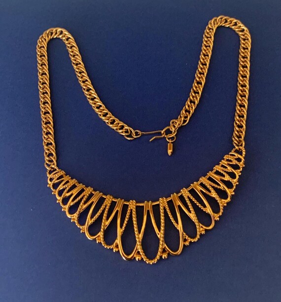 Graduated Loop Like Panel and Chain Choker Neckla… - image 3