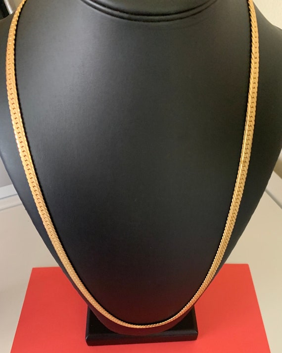 Collier Gourmette Plaqué Or Vintage 1955 - Bijou élégant Et Patiné - Occasion état Impeccable