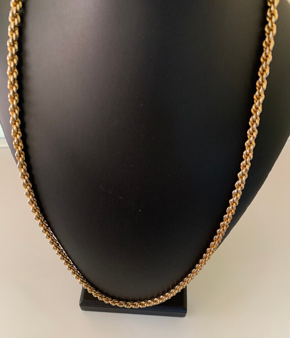 Chunky 31 inch 6mm Vintage Rope Chain Necklace - image 7