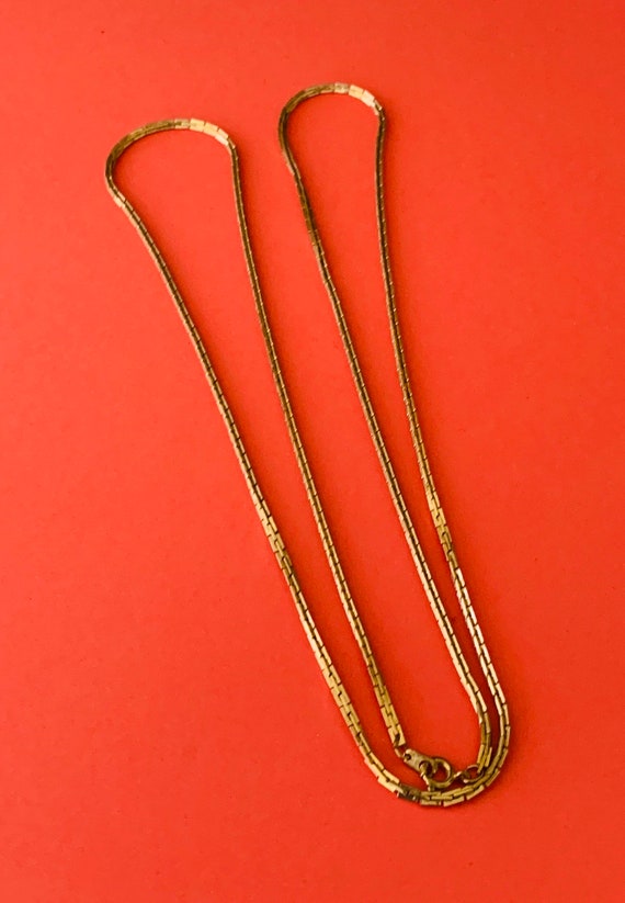 Versatile Vintage Gold Plated Rectangular Link Lo… - image 5