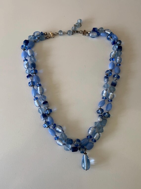 Two Layer Variegated Individually Tied Glass Bead… - image 3