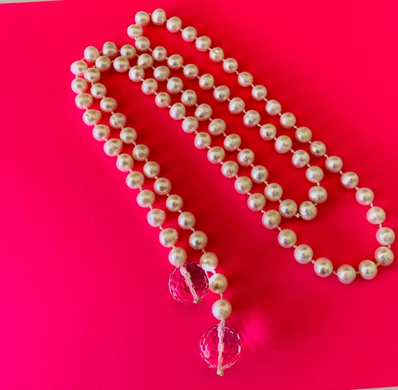 High Quality Genuine White 10mm Pearl Bead Lariat… - image 6