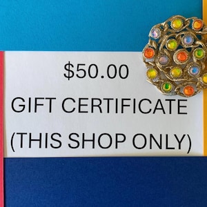 50 Dollar Gift Certificate