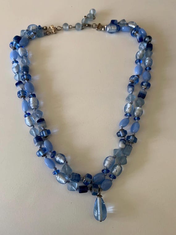 Two Layer Variegated Individually Tied Glass Bead… - image 6