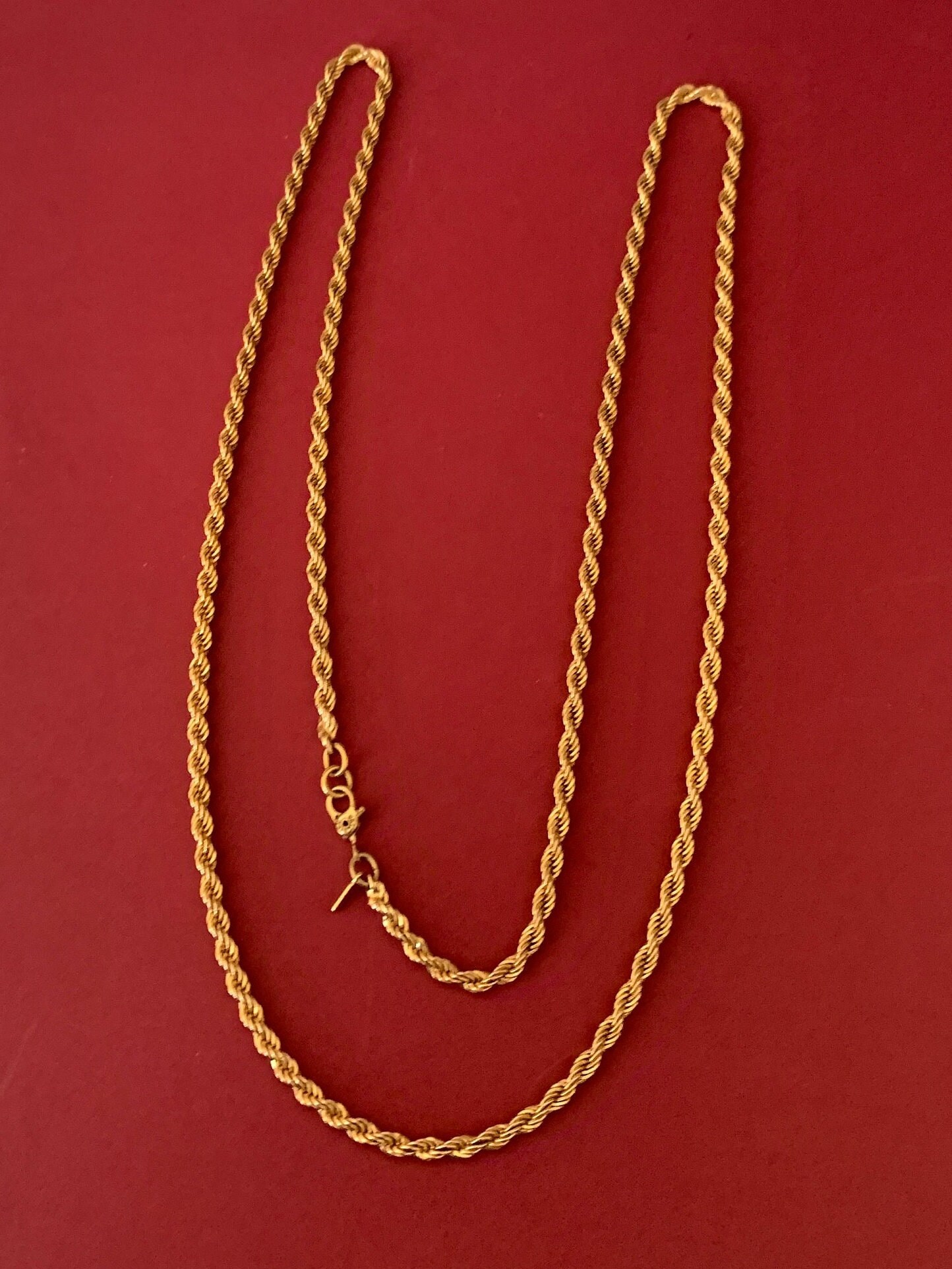 Vintage Classic 3mm Signed Monet Long 30 Inch Rope Chain Necklace - Etsy