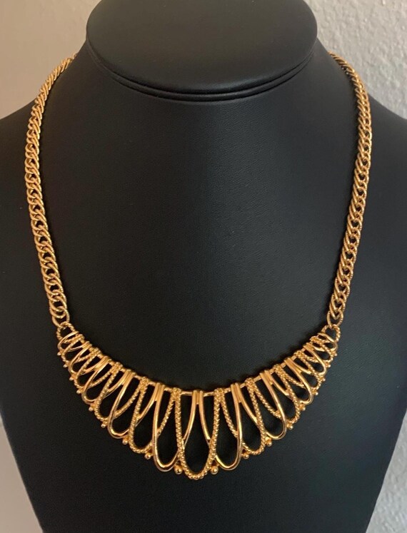 Graduated Loop Like Panel and Chain Choker Neckla… - image 9