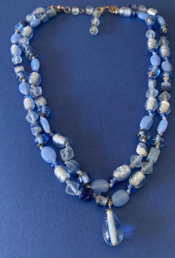 Two Layer Variegated Individually Tied Glass Bead… - image 5