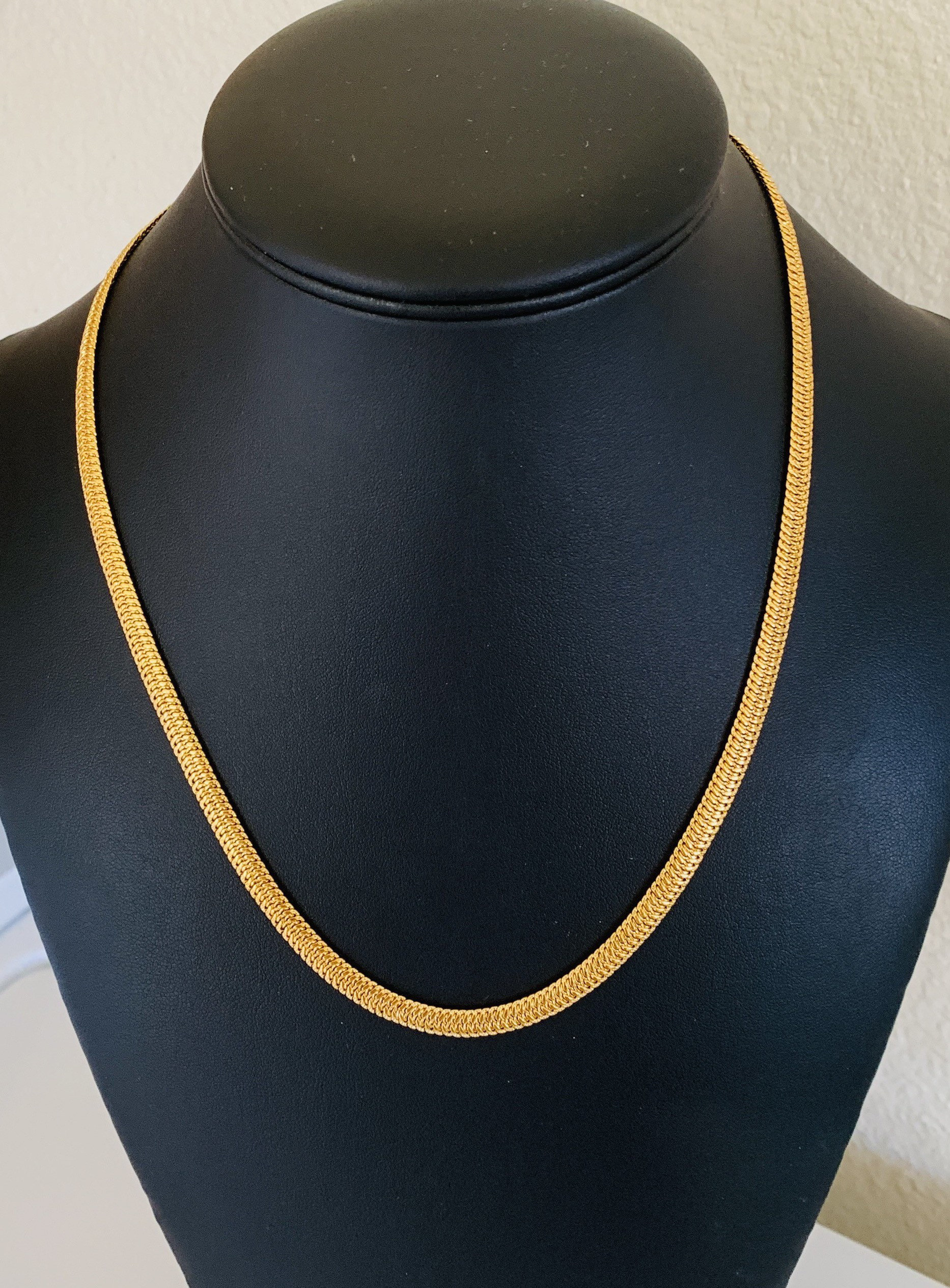 14 KGE B.C. Lind 20 Inch 5mm Flat Woven Chain Necklace - Etsy