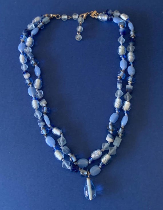 Two Layer Variegated Individually Tied Glass Bead… - image 2