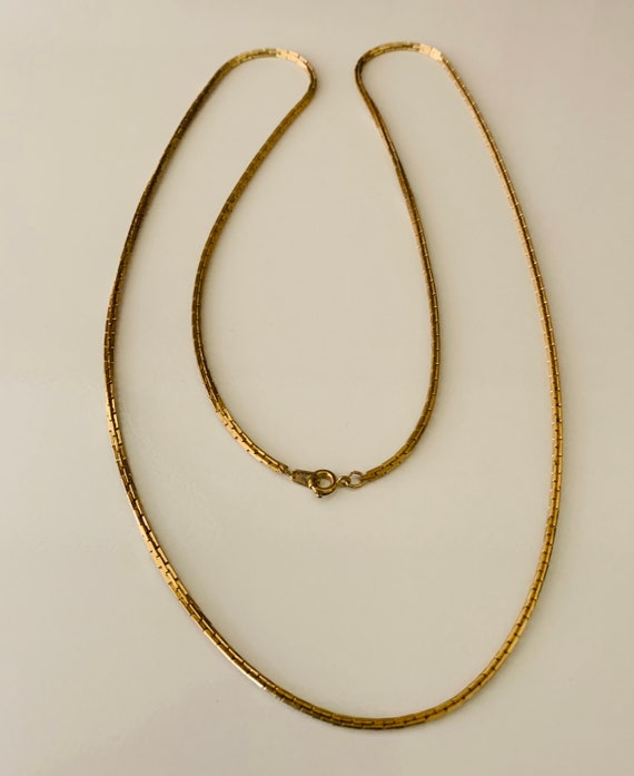 Versatile Vintage Gold Plated Rectangular Link Lo… - image 6