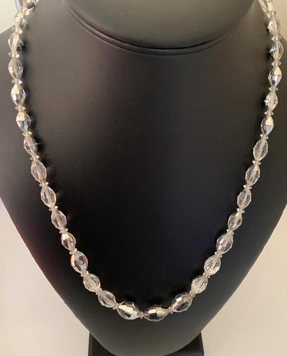 Simple Basic Faceted Clear Mirrored Oval Graduate… - image 9