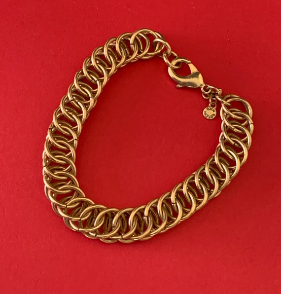 Lovely Signed Ann Taylor Chunky Chain Link Bracel… - image 1