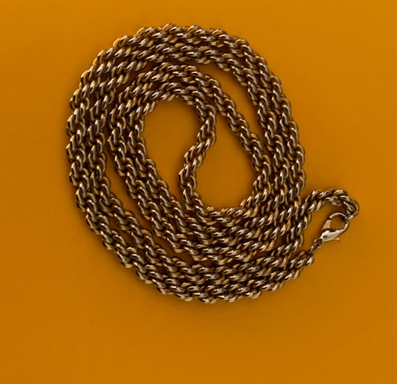 Chunky 31 inch 6mm Vintage Rope Chain Necklace - image 8