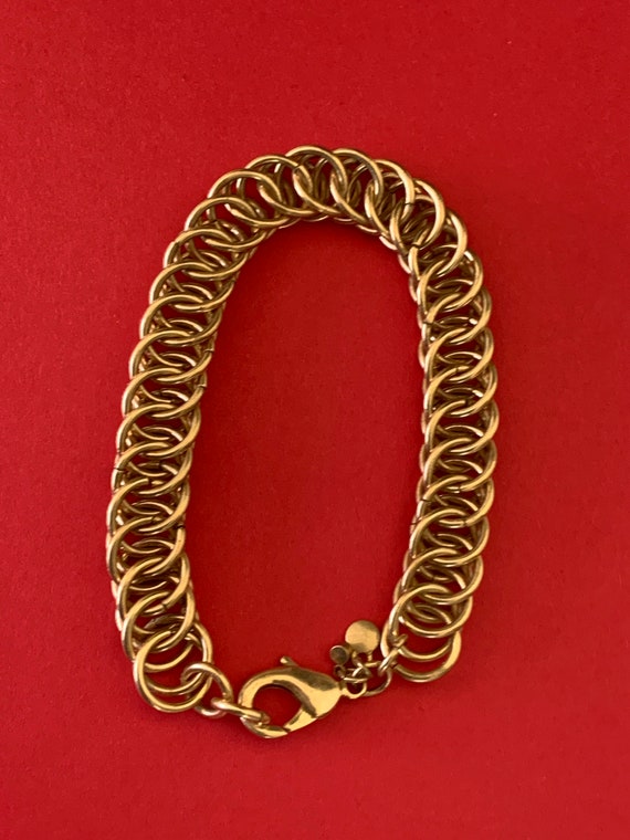 Lovely Signed Ann Taylor Chunky Chain Link Bracel… - image 9