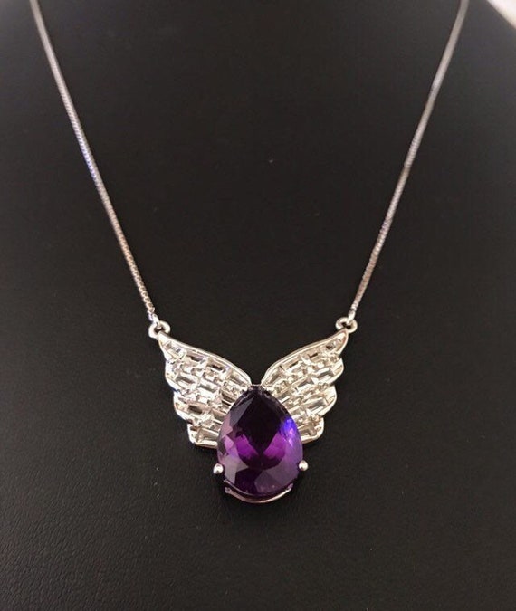 Giver Her Wings Glittery Clear Rectangular and Fa… - image 1