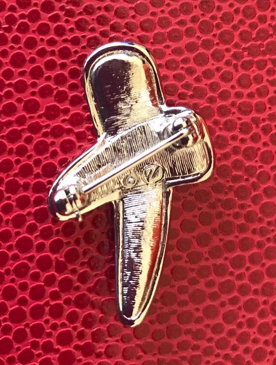 Swarovski Swan Signed Abstract Scatter Pin - image 5