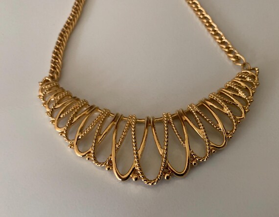 Graduated Loop Like Panel and Chain Choker Neckla… - image 9