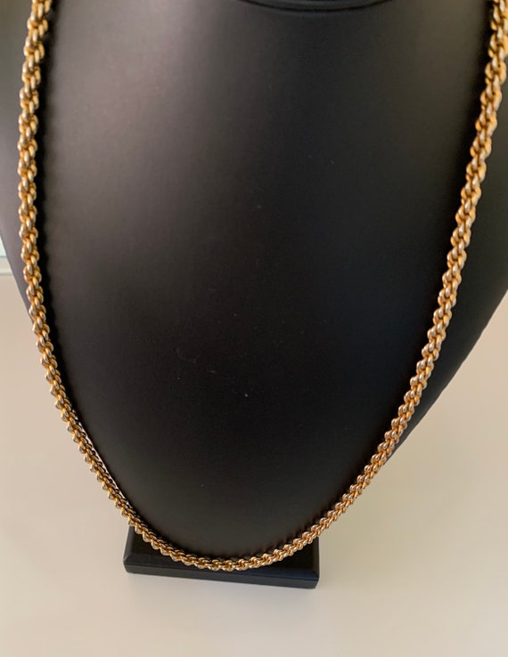 Chunky 31 inch 6mm Vintage Rope Chain Necklace - image 1