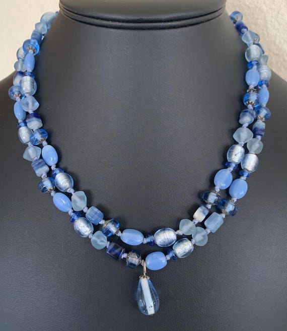 Two Layer Variegated Individually Tied Glass Bead… - image 4