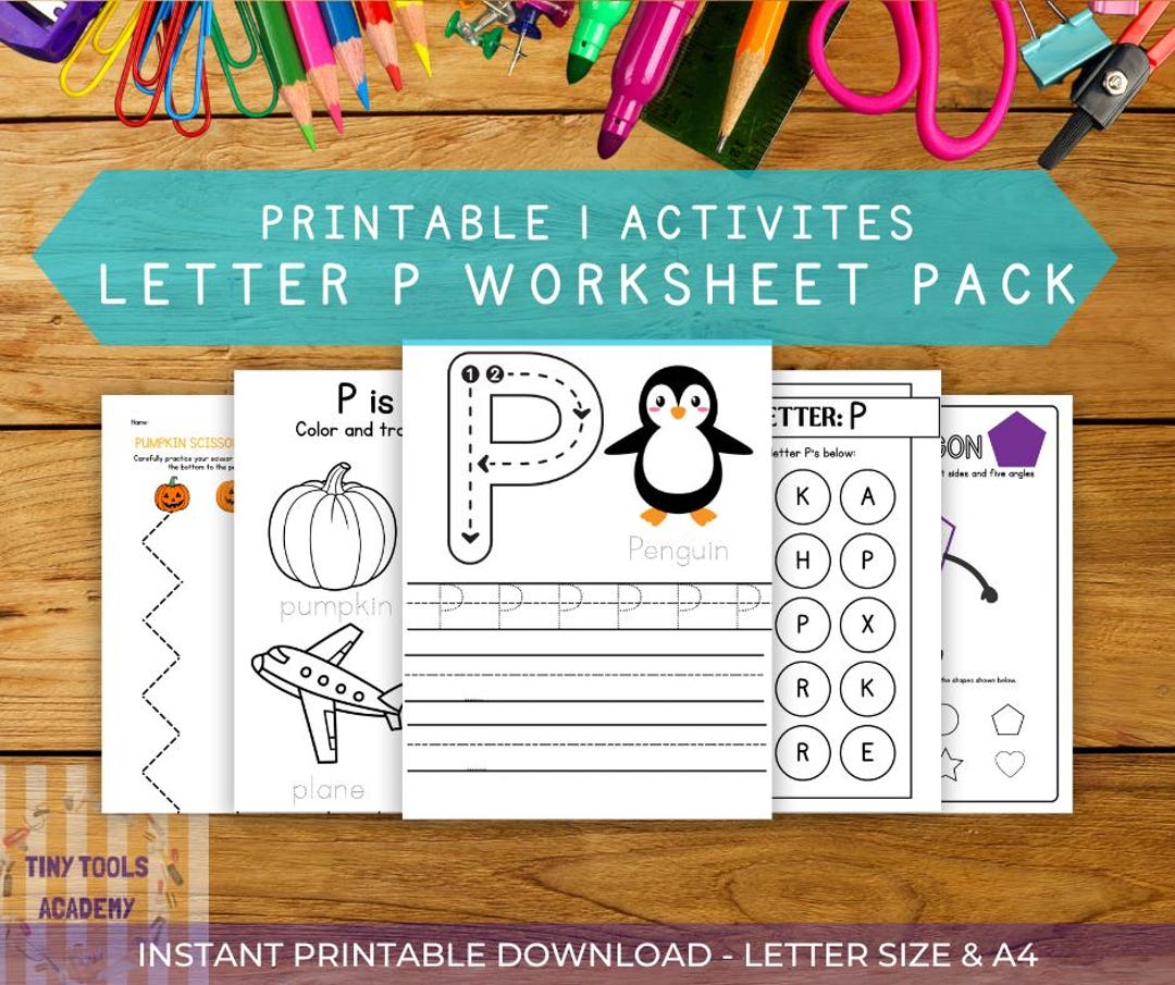 Letter P Worksheets | Printable Alphabet Activities | Letter ...