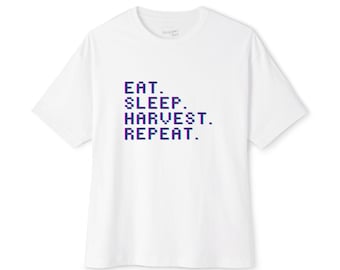 Ernte-Lebensstil Übergroßes T-Shirt: Unisex Baumwoll-Grafik-T-Shirt