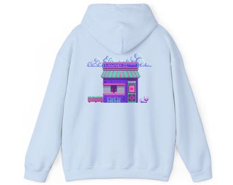 Vibrant Pixel Gamer Hoodie: Retro Art Sweatshirt