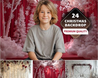 Cozy Christmas Scene Digital Backdrop for Photoshoots (JPG File)