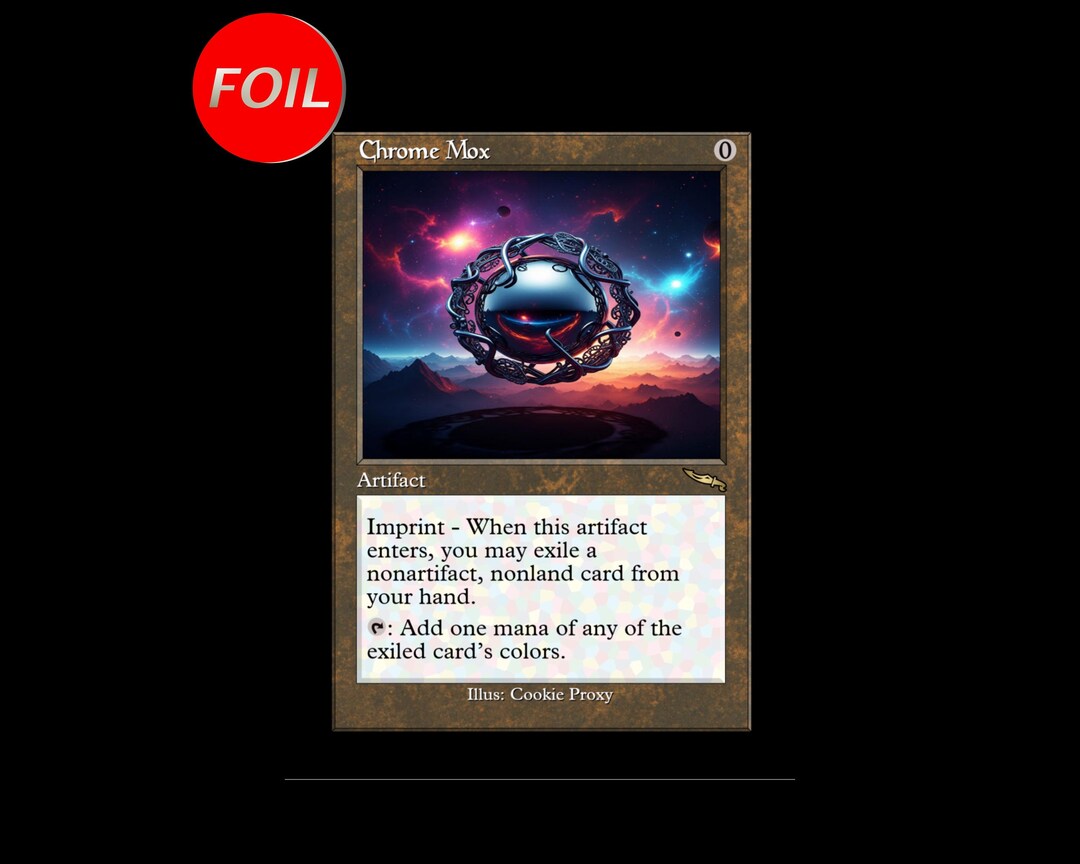 Foil Chrome Mox [custom MTG Proxy] Premium Surge Foil | Legacy & Cedh ...