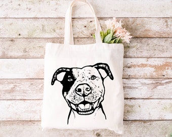 Gidget the Pit Bull - Eco-Friendly Tote Bag