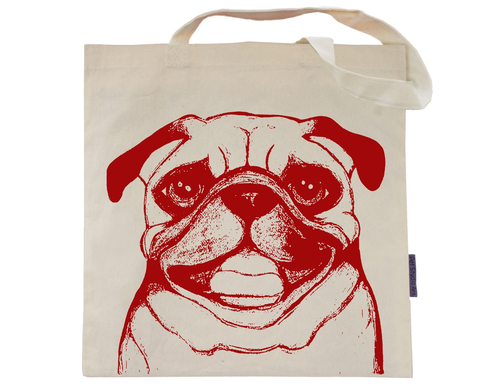 Ruby the Pug Ecofriendly Tote Bag Etsy