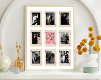 Impresión de cartas de juego personalizadas, regalo personalizado de aniversario para parejas (descarga digital)