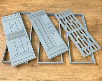 Star Wars inspired Imperial 'space walls' incl frames 3 pack