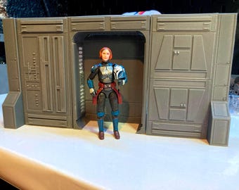 Metzaverse Modular Star Wars inspired Diorama Wall Kit, 3.75" Scale