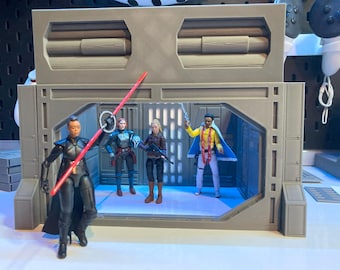 Zestaw dioramy wnęki drzwiowej Imperial Blaster z kolekcji Metzaverse Modular Star Wars do TVC w skali 3.75