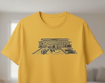 Modern House Embroidery Design: Architectural Digitized File (Digital Download)