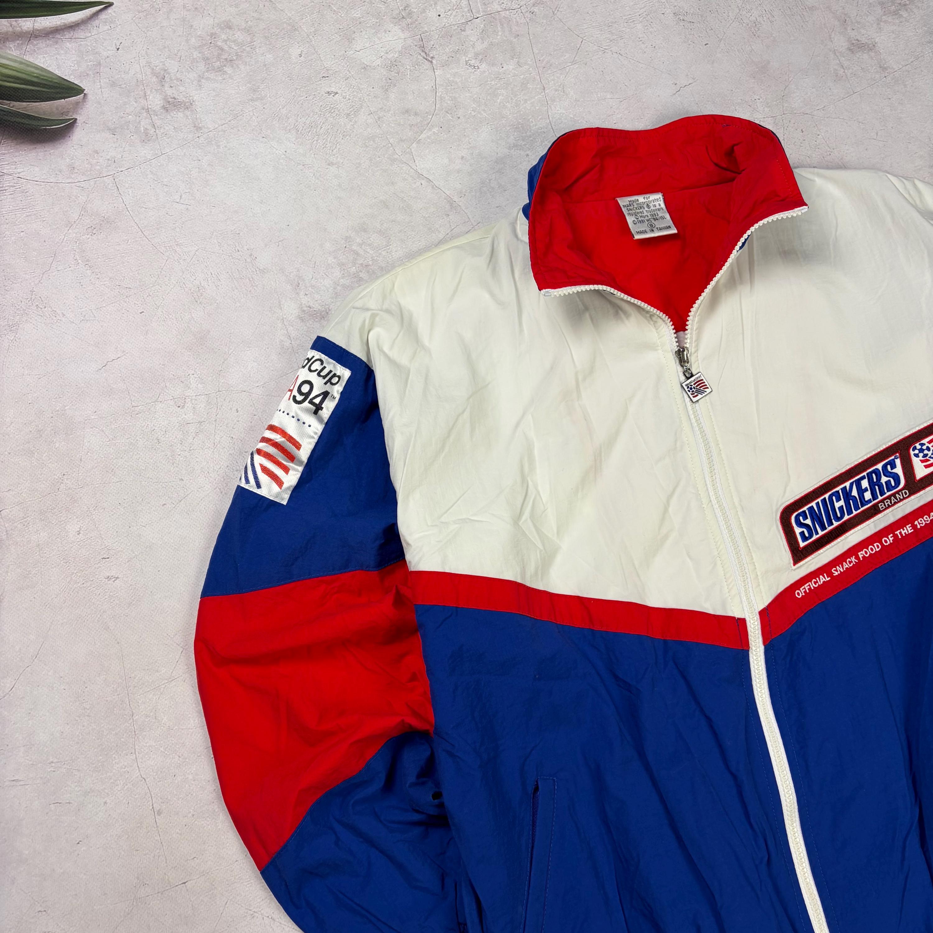 Vintage Snickers World Cup USA 94 Windbreaker Jacket Soccer Promo