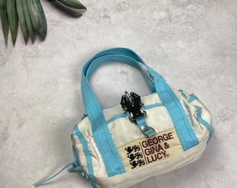 Vintage George Gina Lucy GGL Heartquake Cargo Bag Y2k Multi Pocket