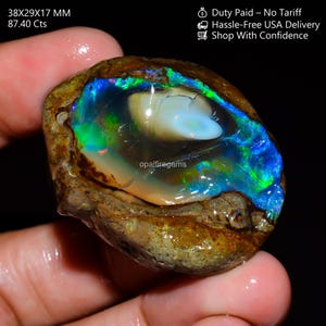 Opal,Egg Opal, Top Grade Quality, 100% Natural Opal, Ethiopian Opal Raw, Loose Gemstone Opal, For Making Jewelry 87.4 Cts 38X29X17 MM SS-675