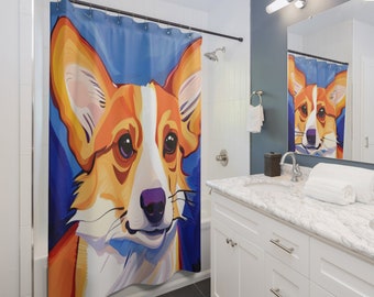 Corgi Puppy Dog Corgi lovers Adorable Corgis Shower Curtains